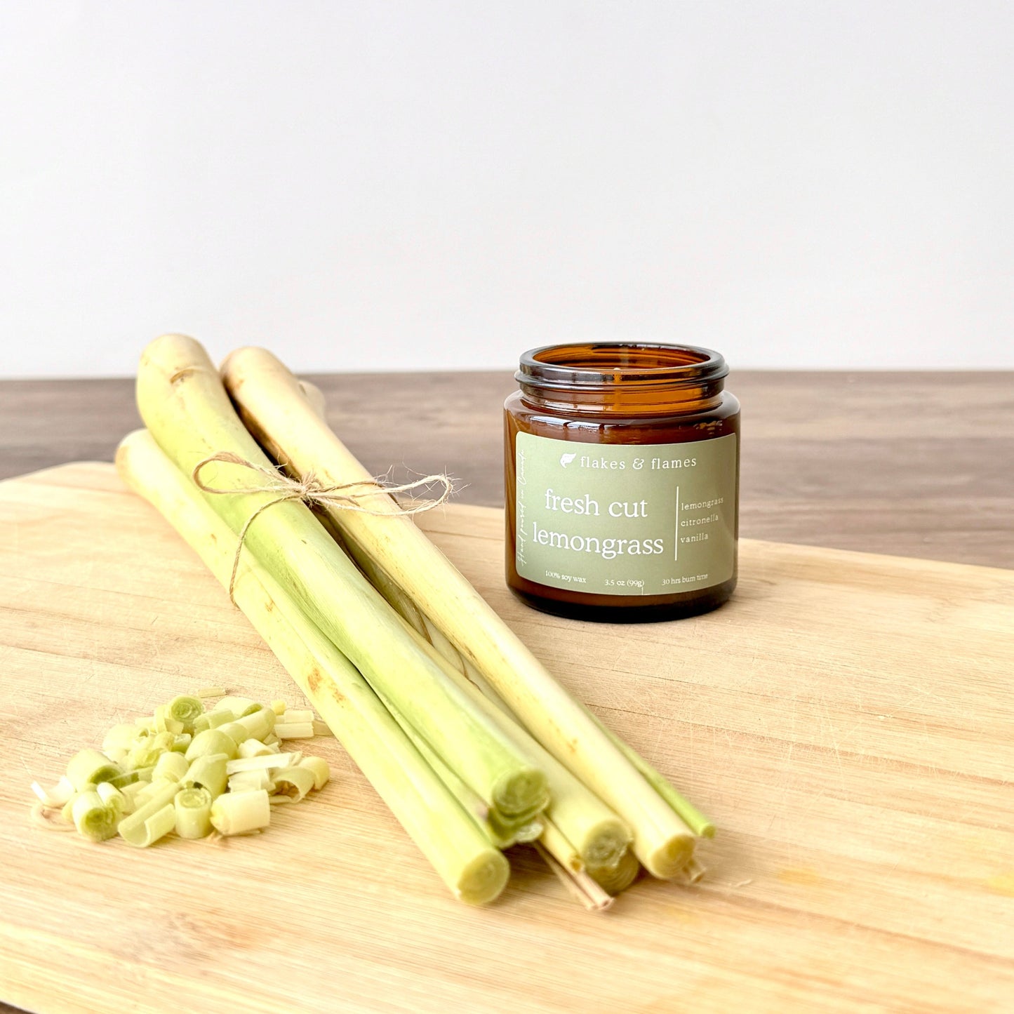 fresh cut lemongrass