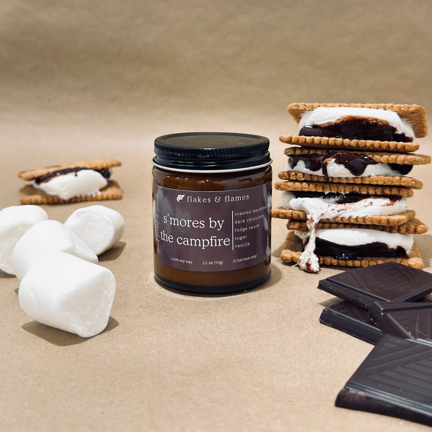 s'mores by the campfire