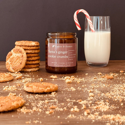 Santa's ginger cookie crumbs